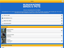 Tablet Screenshot of nunawadingbirds.com.au